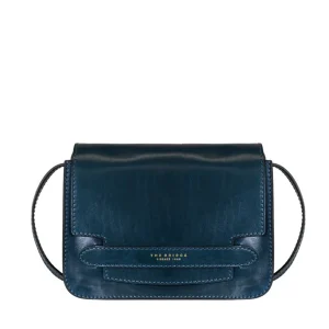 Borsa a tracolla donna color pavone in pelle