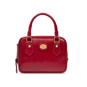Bauletto donna rosso in pelle