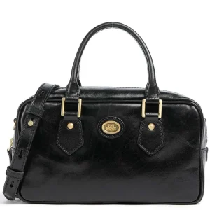 Bauletto donna nero in pelle