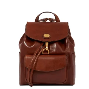 Zaino donna marrone in pelle