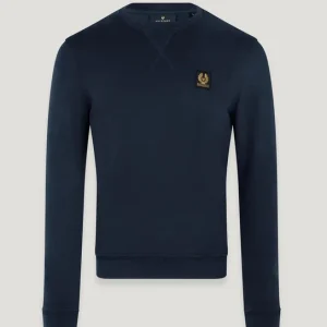 Felpa blu uomo in cotone