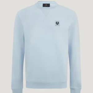 Felpa celeste uomo in cotone