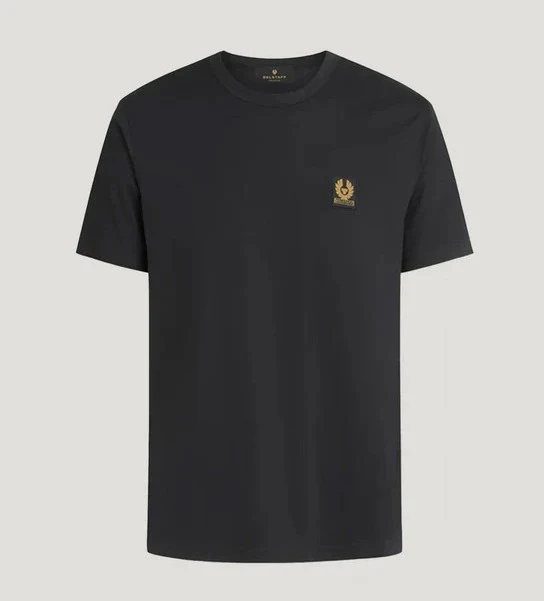 T-shirt uomo nera in cotone - immagine 2