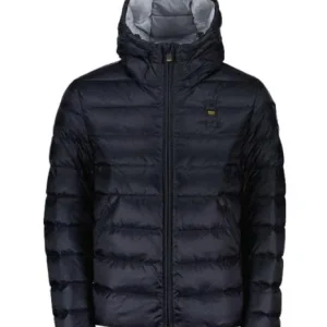 Giubbino uomo blu in nylon