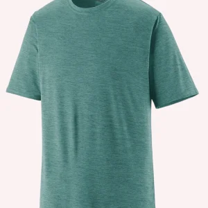 T-shirt uomo wetland blu in poliestere riciclato