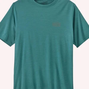 T-shirt uomo verde in poliestere