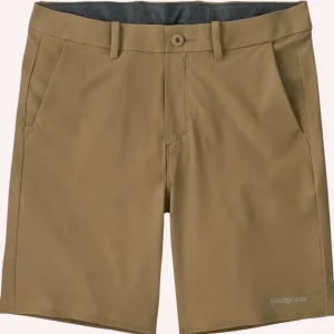 Bermuda uomo cammello in poliestere riciclato