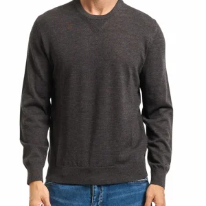 Maglia uomo fango in lana vergine