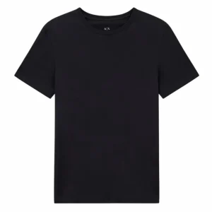 T-shirt uomo nera in cotone