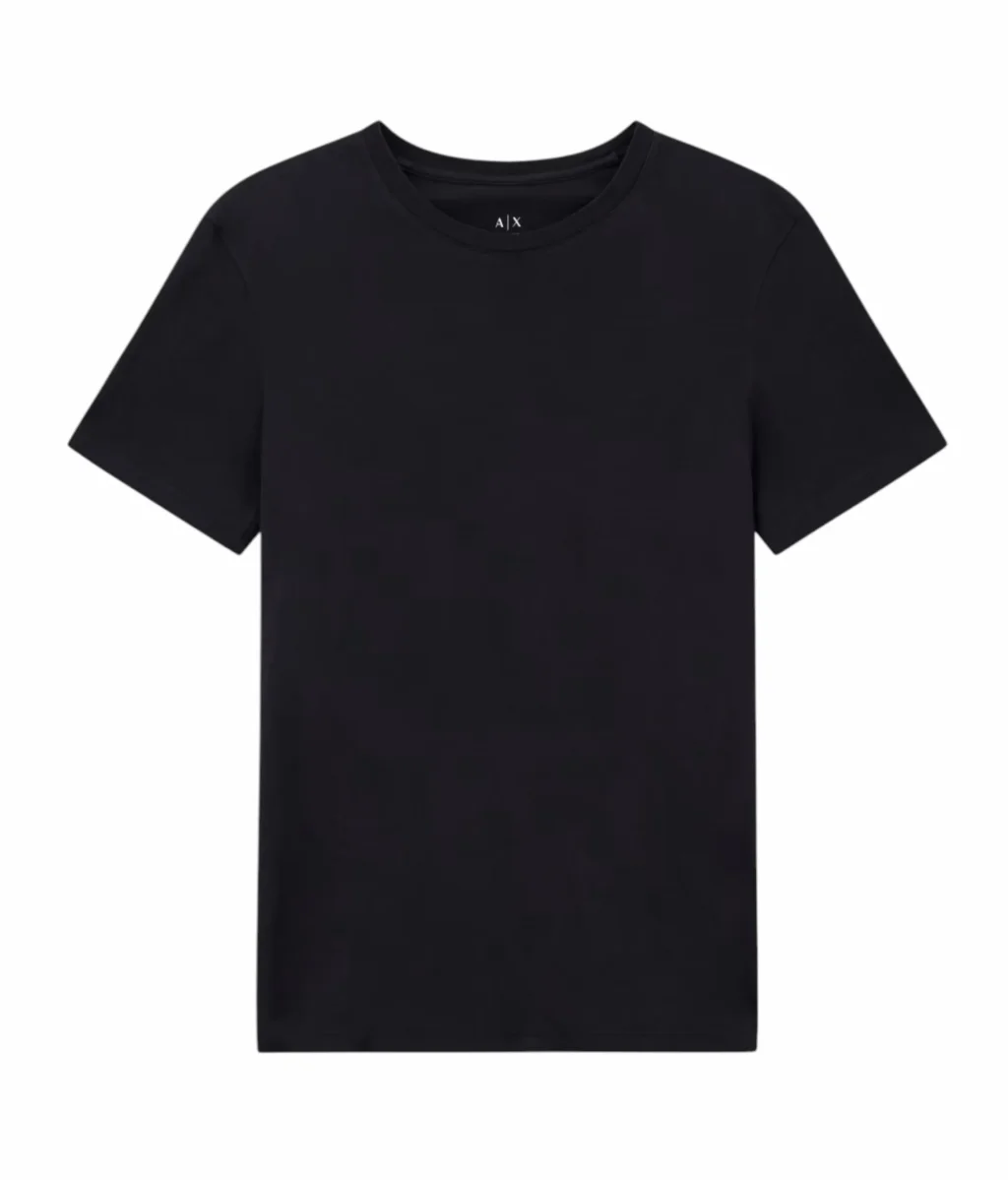 T-shirt uomo nera in cotone