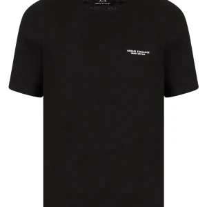 T-shirt uomo nera in cotone