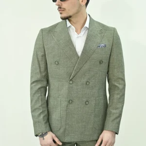 Abito doppiopetto verde