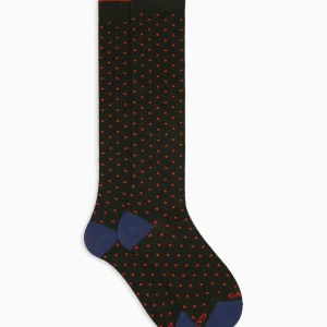 Calze lunghe uomo verde in caldo cotone