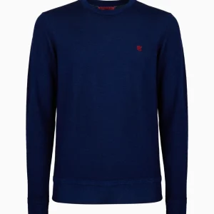 Maglia uomo blu in lana