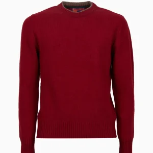 Maglia uomo rossa in lana