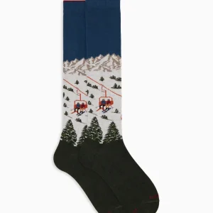 Calze unisex verde in caldo cotone