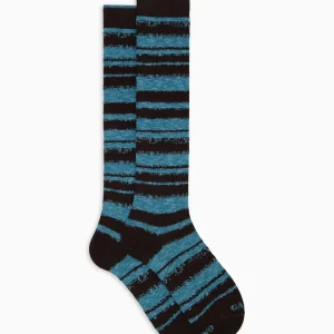 Calze uomo a righe in caldo cotone