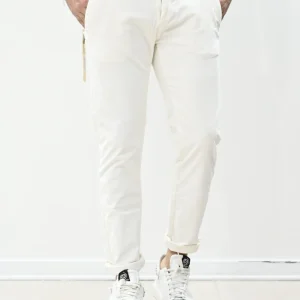 Pantalone velluto panna Gianni Lupo