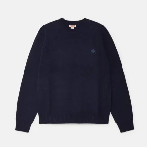 Maglione uomo navy in lana vergine