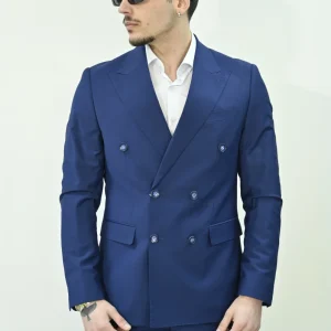 Abito doppiopetto blu
