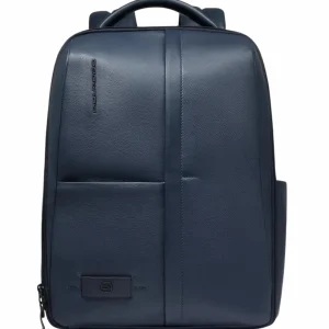 Zaino uomo blu in pelle