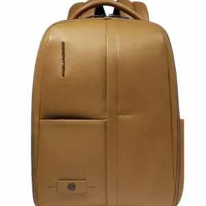 Zaino uomo giallo senape in pelle