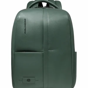 Zaino uomo verde in pelle