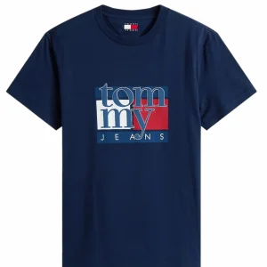 T-shirt uomo navy in cotone