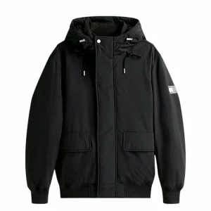 Giubbino uomo nero in nylon