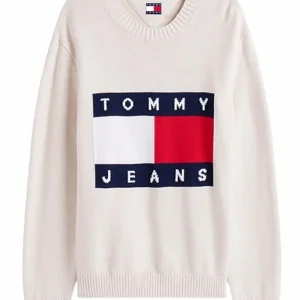 Pullover uomo panna in cotone