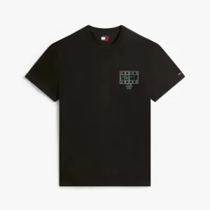 T-shirt uomo nera in cotone