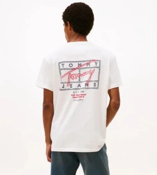 T-shirt uomo ecru' in cotone - immagine 5