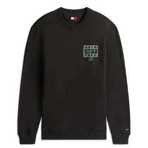 Felpa uomo nera in cotone