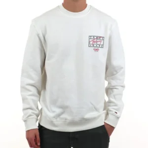 Felpa uomo ecru' in cotone