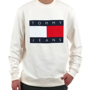 Felpa uomo bianca in cotone