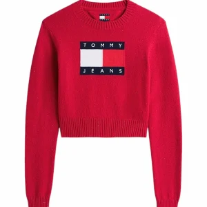 Maglia donna rossa in cotone