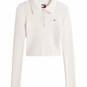 Pullover donna off white in cotone