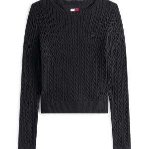 Maglia donna nera in cotone