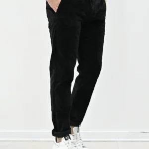 Pantalone velluto nero Gianni Lupo