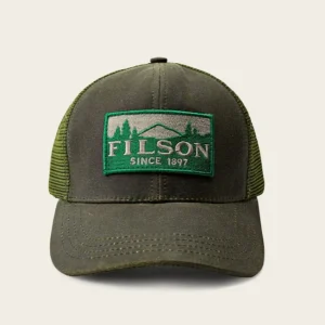 Cappellino uomo verde militare in mesh