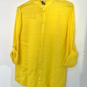 Camicia gialla lino
