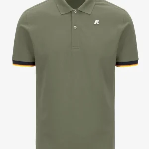 Polo uomo verde in cotone