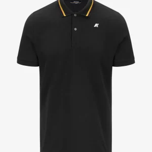 Polo uomo nera in cotone