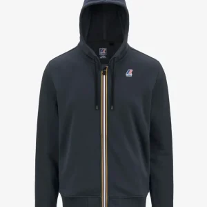 Felpa uomo blu in cotone