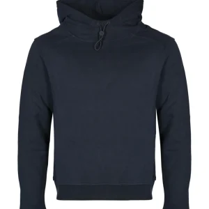 Felpa uomo blu in misto cotone e cashmere