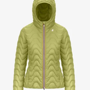 Giubbino donna verde in nylon