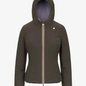 Giubbino donna black olive/ lavanda in nylon