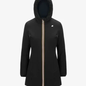 Giubbino donna nero/blu scuro in nylon