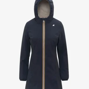 Giubbino donna blu/beige in nylon