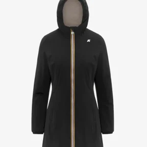 Giubbino donna nero/beige in nylon